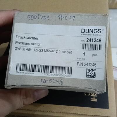 GW 50 A5/1 Ag-G3-MS6-V12 DUNGS压力开关 燃烧控制配件议价维修