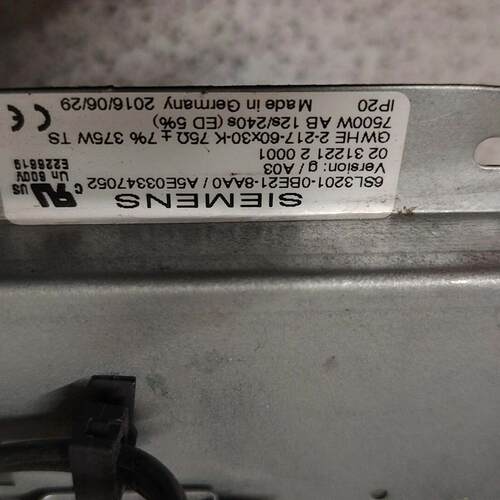 6SL3201-0BE21-8AA0 制动电阻 工业工控自动化设备配件议价维修