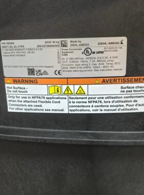 ZN071-ZIL.GL.V7P4 ZIEHL-ABEGG 工控工业功率转换设备议价维修