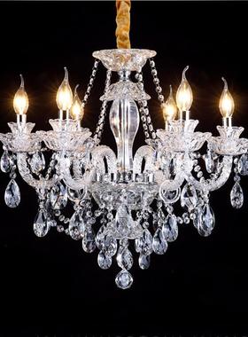 欧式水吊灯新客26542晶厅蜡烛灯轻奢后现代房别间卧室灯款奢华墅
