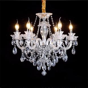 欧式 奢华墅 水吊灯新客26542晶厅蜡烛灯轻奢后现代房别间卧室灯款