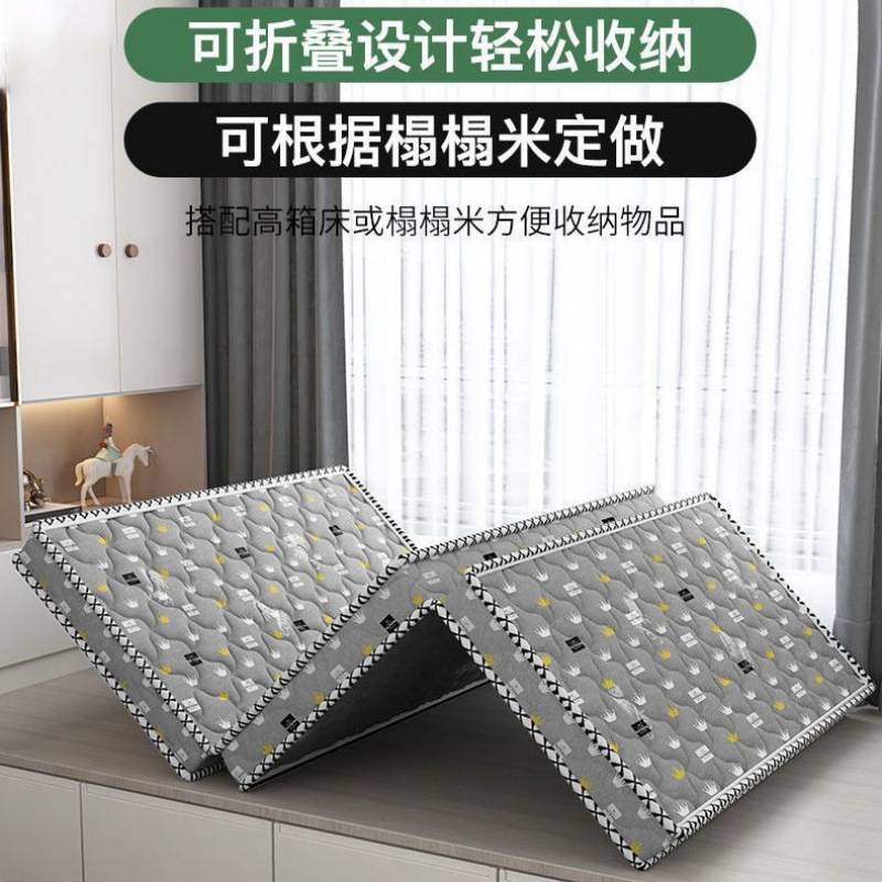 床垫环保椰棕垫家用睡垫子偏硬宿舍单人榻榻米可三折叠床垫定作做