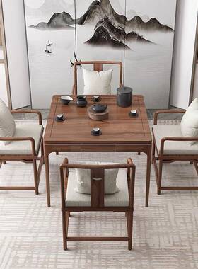 中式八仙桌木四方桌茶桌wyy25063打牌棋牌桌蛋桌掼简约正形方餐桌