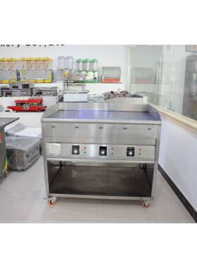 电扒炉11428一米商用抓饼机器铜烧煎牛排鸡手鱼蛋铁板鱿机锣电加