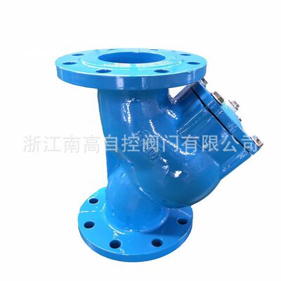 水处理球墨铸铁Y型过滤器法兰