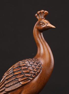 孔雀旅红架客厅摆件创意托架瓶YMJ0061收纳餐厅酒柜装饰品云南游