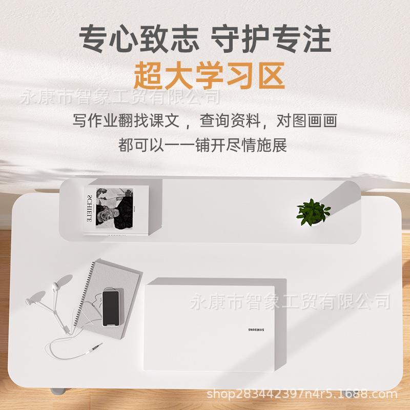 儿童学习桌家用实木书桌小学生写字桌椅套装手摇升降电脑桌办公桌