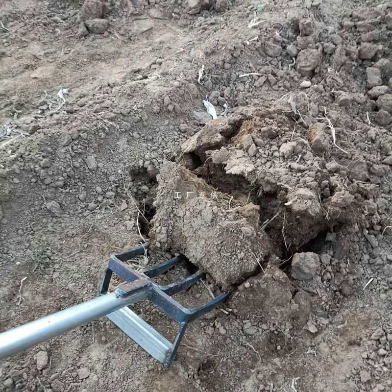 翻地松土开荒挖地农用锻打翻地工具挖土钢叉子人工省力深翻器