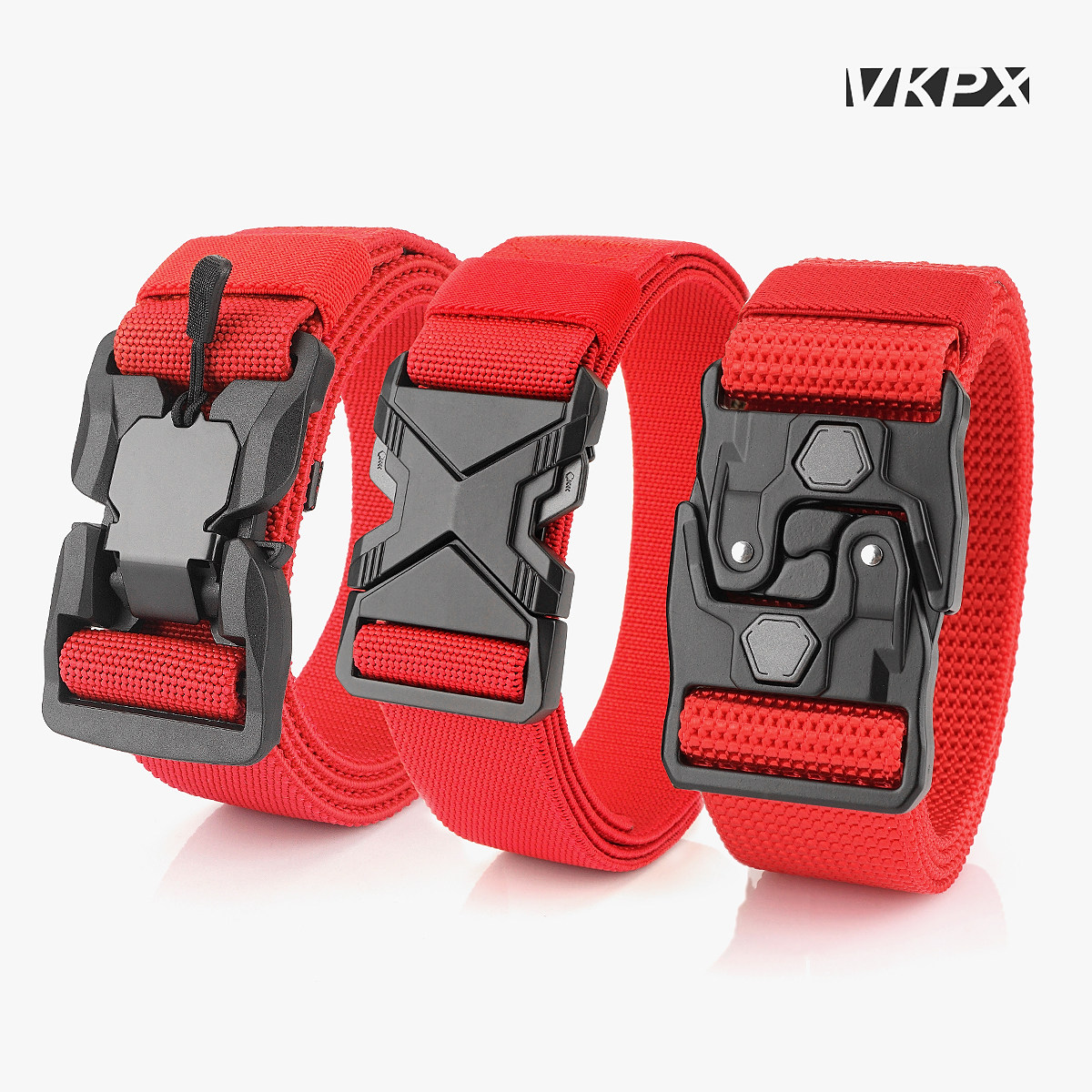 本命年红色休闲战术弹力腰带