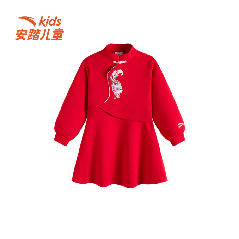 安踏儿童春季新品新年系列连衣裙
