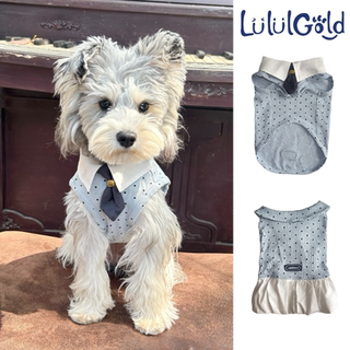 LululGold·海盐奶盖宠物衣服春夏狗狗无袖背心猫咪裙子小型犬