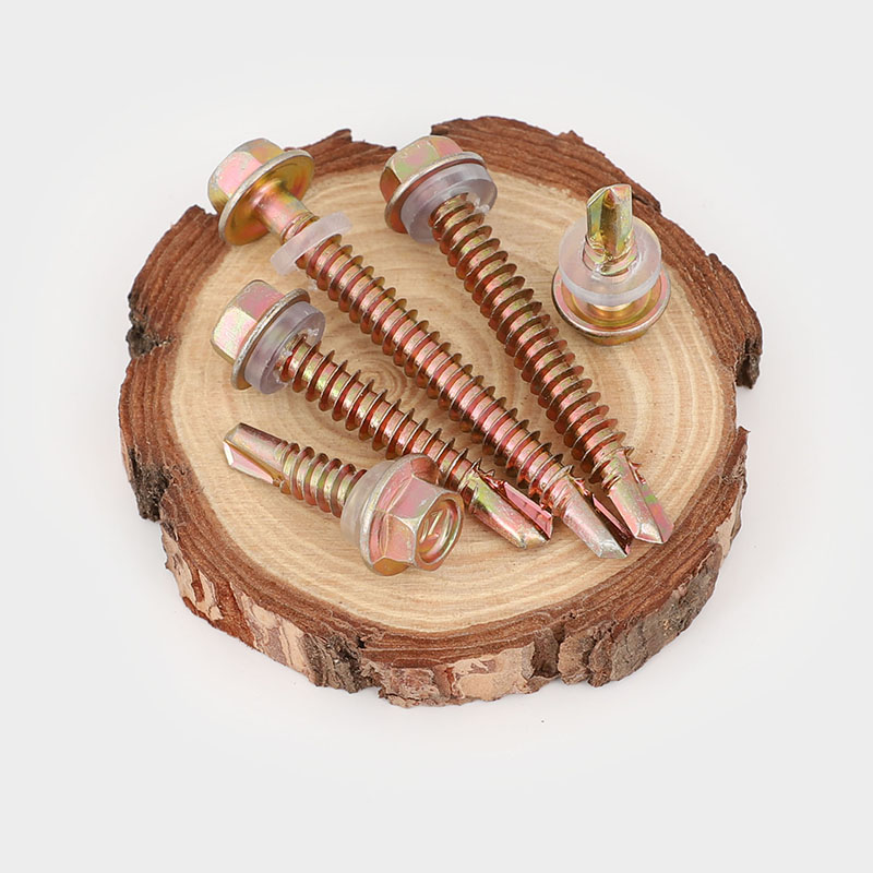 速发彩锌外8角钻尾自钻螺丝螺钉M5.2*155x2x六x50x6x75x0x122mm