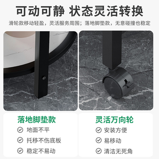 速发桌茶几茶水架双层圆形室烟缸边柜院台边几小茶几