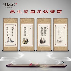 速发四诊望闻诊切挂图挂画医s问所药店馆院pa装饰壁画