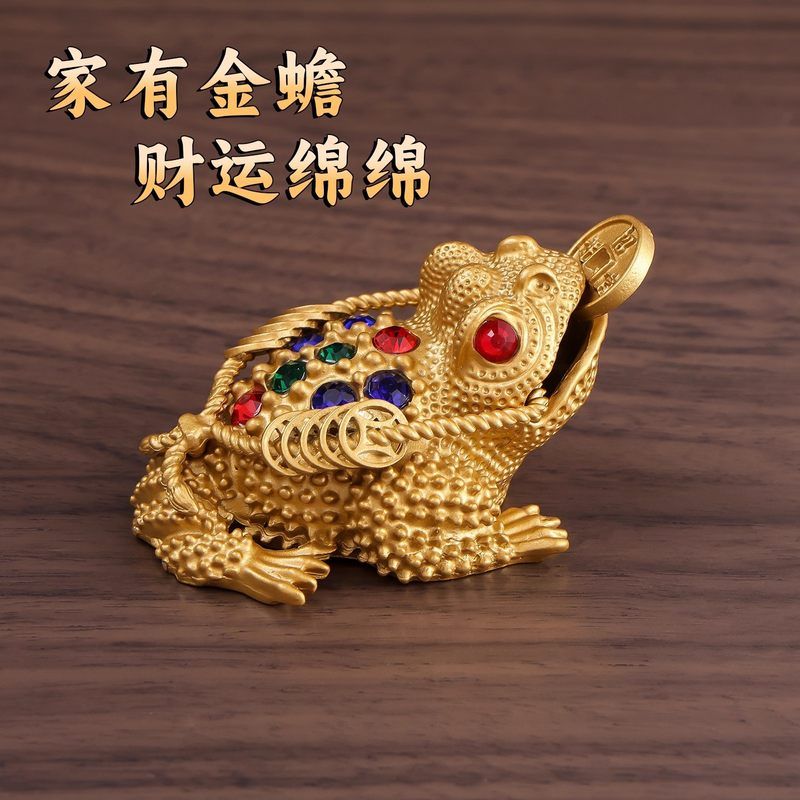 【正品】招财金蟾摆件三茶宠礼品