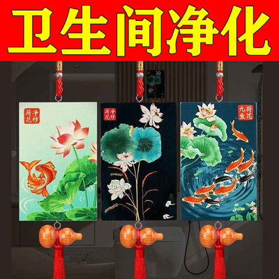 【正品】净秽鲤鱼荷花牌大门对厕