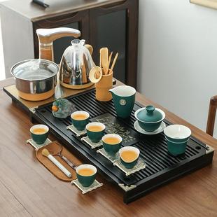 家用全自动整套功夫办公室一体茶台实木 茶盘茶具一整套带烧水套装