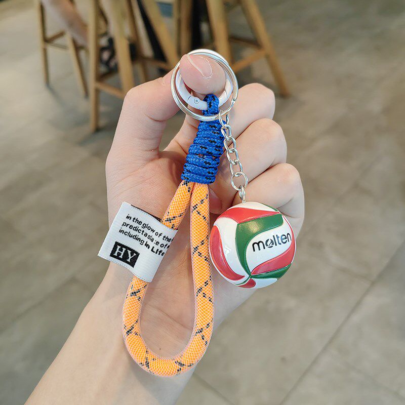 速发新款排球扣创意书包挂件中国男mikasa排迷你纪念品比赛奖品