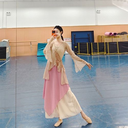 速发装典舞蹈演出服古飘逸身韵纱练衣功服中国风上衣蝴蝶开衫