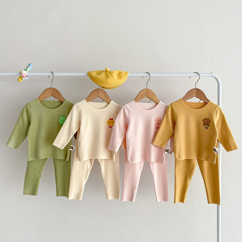 速发婴幼儿家居服套装新款儿童装衣服男女宝宝德绒秋衣秋裤睡衣两