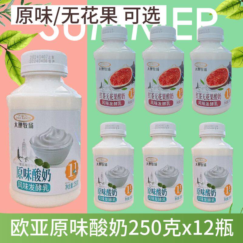 日期新鲜欧亚大理牧场低温原味酸酸奶