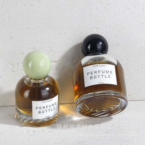 香水水瓶30l50mml1OOL00l半圆透m明玻璃喷雾瓶卡口香分装瓶