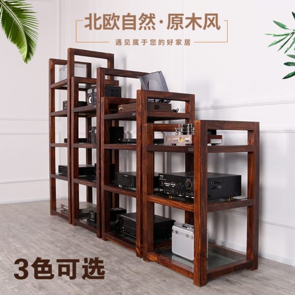 高档机架设备机柜实木脚钉脚架声音响脚架/机架