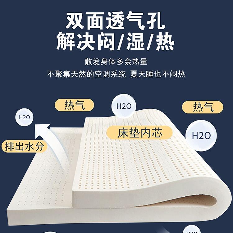 乳胶宿舍学生软垫泰用床垫拆洗橡胶进口橡胶垫乳胶天然胶垫可