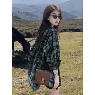 外套女休闲防晒中长款 子衬衫 衬衣上衣 Kelly复古英伦风格 法国Rixo