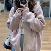 法国Rixo Kelly慵懒风高级感毛衣外套宽松外穿设计感针织开衫 上衣