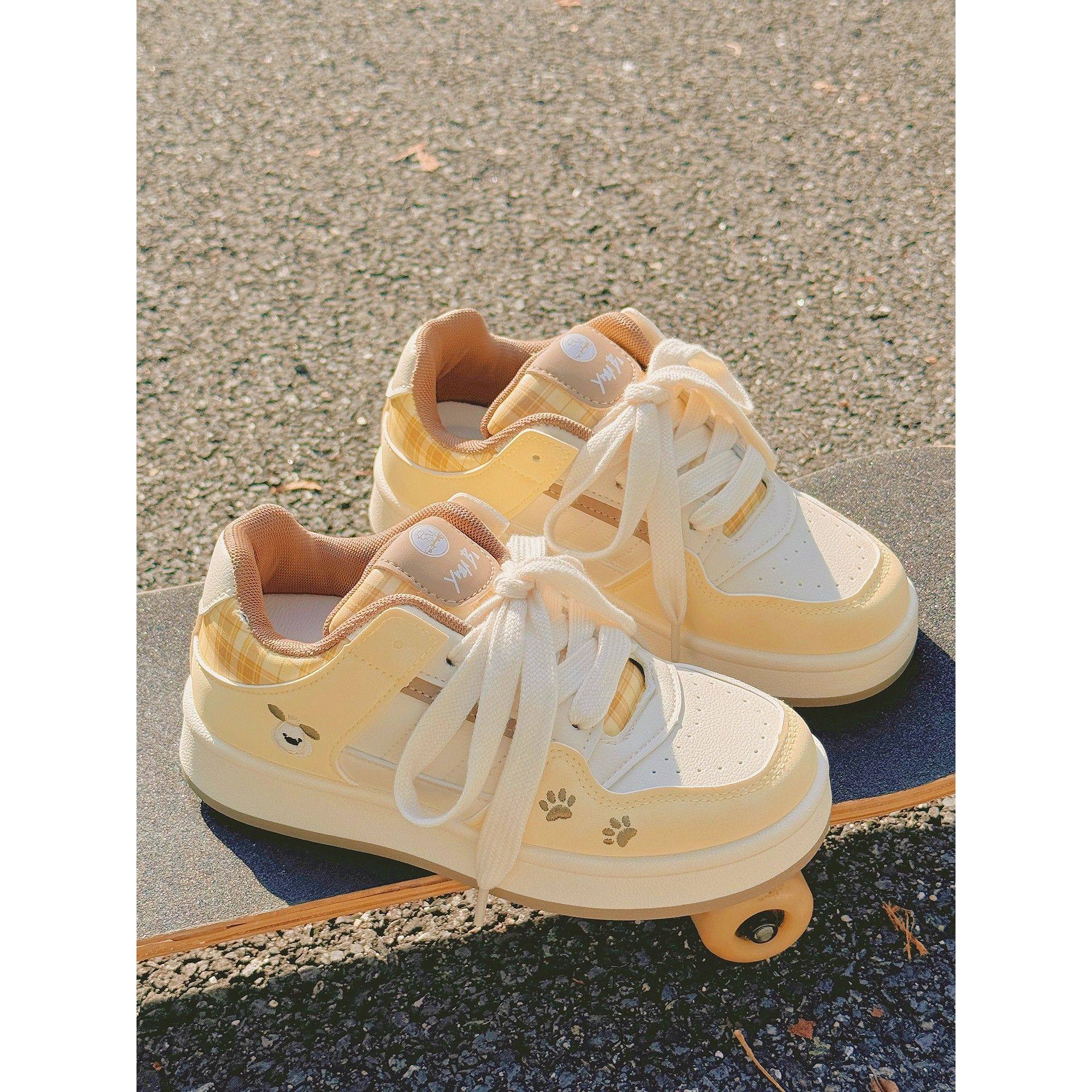 英国DHWA 面包鞋女2025春秋新款鞋子ins时尚百搭潮板鞋运动面包鞋,女鞋,休闲板鞋,淘宝优惠券,粉丝福利购,淘宝优惠卷