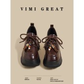 女英伦风松糕小皮鞋 这也太好看瞭吧 2025新款 乐福鞋 VIMI GREAT