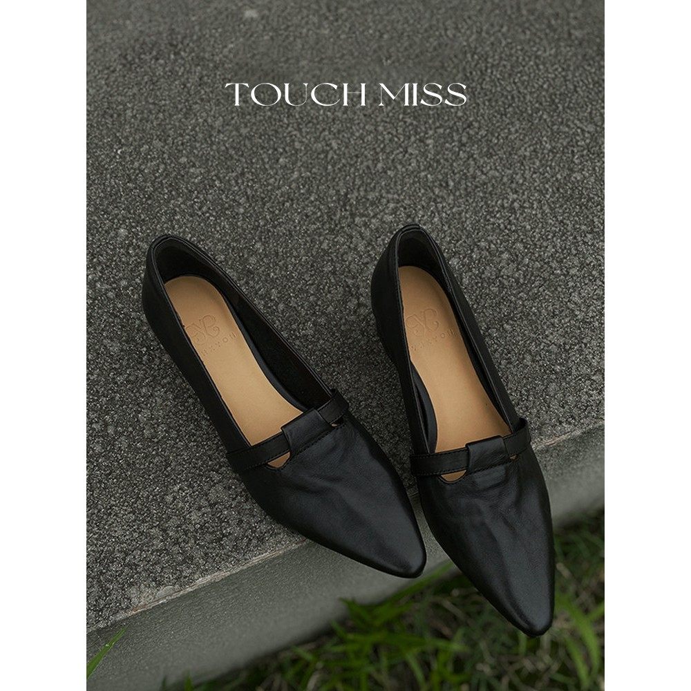 触碰法国小姐经典非磨料手工真皮平底鞋女士乐福鞋超软尖头全季鞋,女鞋,浅口单鞋,淘宝优惠券,粉丝福利购,淘宝优惠卷