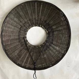 黑色古铜帽道具斗笠帽日式竹帽古装道具箬笠横店斗笠拍戏原色大侠