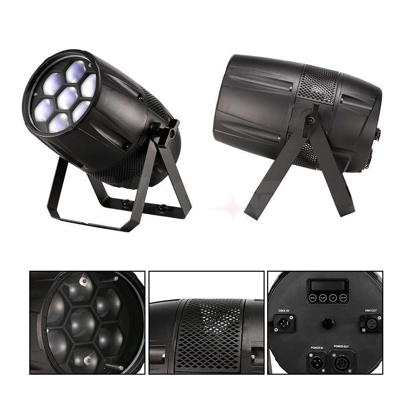 户外40W防水LED变焦染色灯舞台演出光束灯DMX512控制操作调焦帕灯
