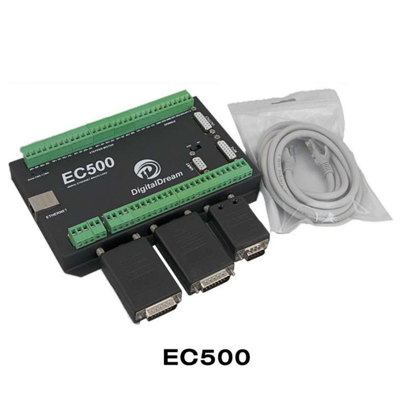 运动控制器6轴  以太网mach3雕刻机控制器数控机床控制EC500