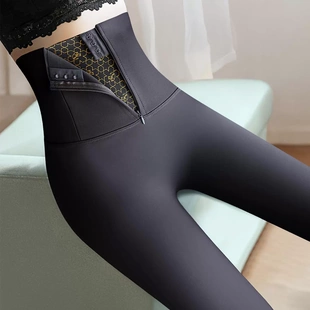 加绒沙 搭配上衣瑜伽打底秋冬款 高腰鲨鱼裤 收腹提臀女外穿2025新款