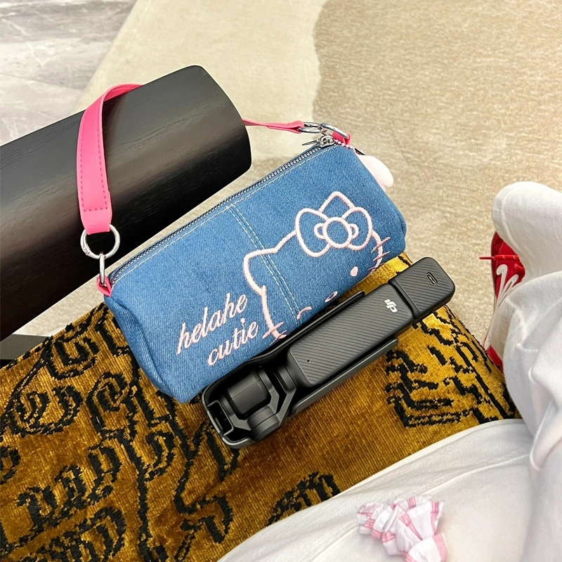 大疆pocket3收纳包女2025新款可爱哈喽Kitty口袋运动相机保护套