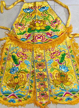 红黄莲花乩童衣服 台版莲花裙 莲花兜 莲花三太子全套手脚包