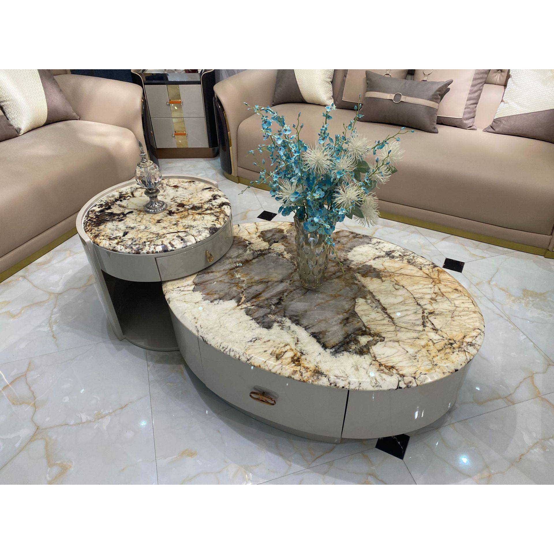 2025计轻奢几子母款时尚茶几简茶JSD约现代轻设实用方便奢实木茶