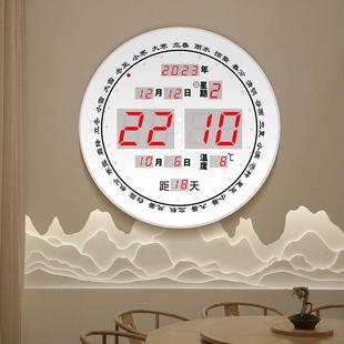 卫星授时电子FWW万历音钟年表夜光静LED数字闹钟钟客挂厅卧室插电