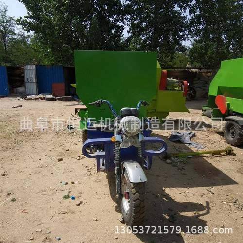牛粮羊日喂料车青全储均匀撒车SNC双出口自走式草撒料车