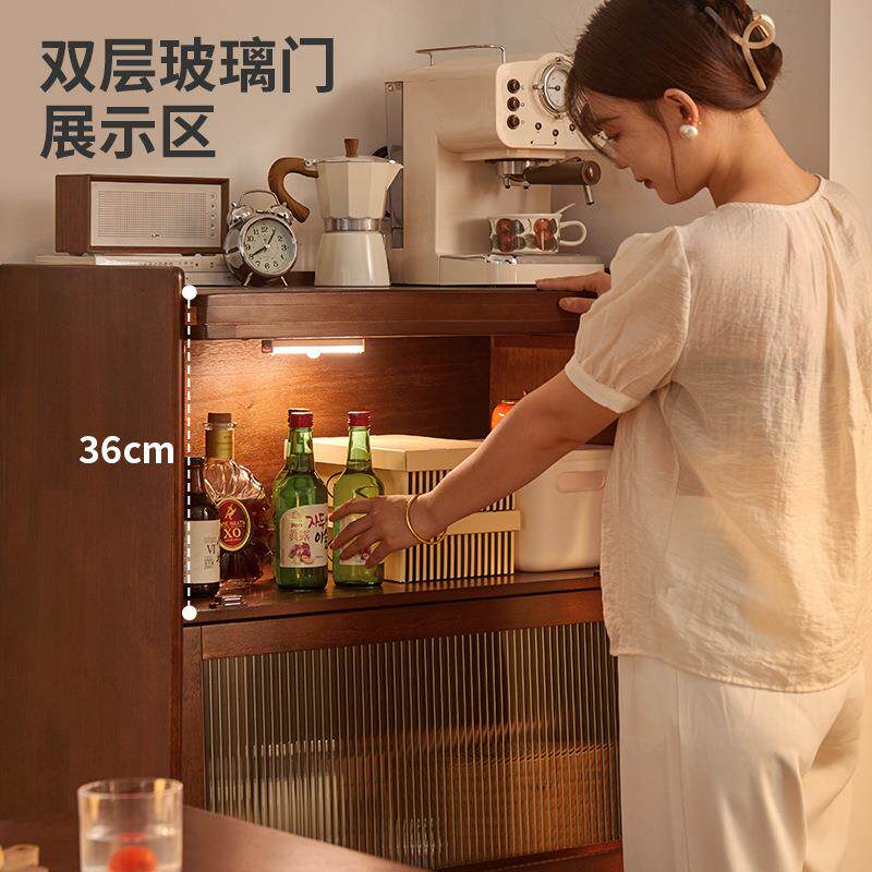 家逸实木电视柜边柜客厅储柜高边现代简约RF-HD374柜立斗柜物柜