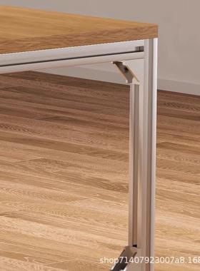 计设师办公AWH桌铝型材谈会议桌桦木洽条海洋板工作台电脑桌长书