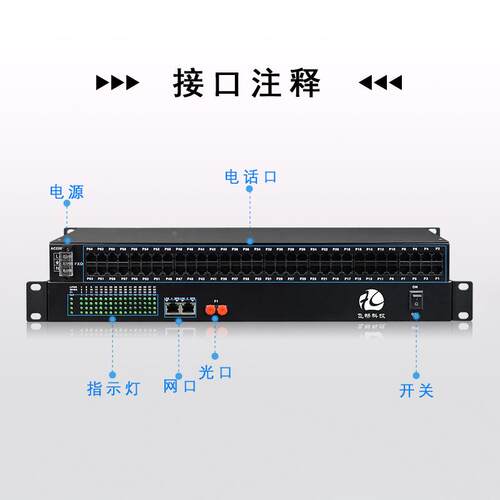 48路电话端机R光J11电话端机rj端11光光机机FCP-048-架式防雷