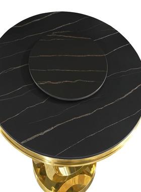 式不锈餐CPX桌宴欧会婚椅礼大理石桌面铝合金家具餐桌钢餐椅轻奢