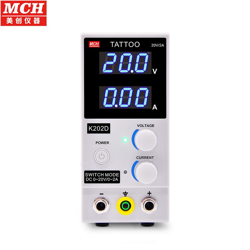 美MCH可调压源纹MCH-K202身机电TATOO纹身器材稳压器数显恒压T电