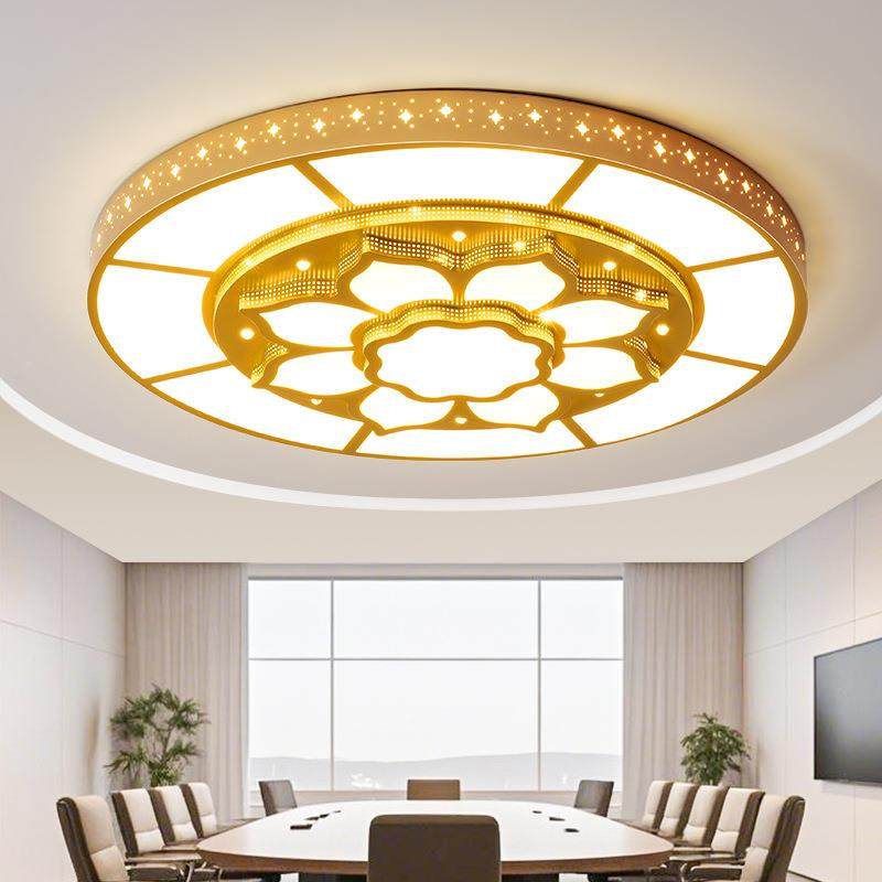 金色大厅d灯202大5年新款客厅现代简约大气圆形灯le吸顶无品牌/灯