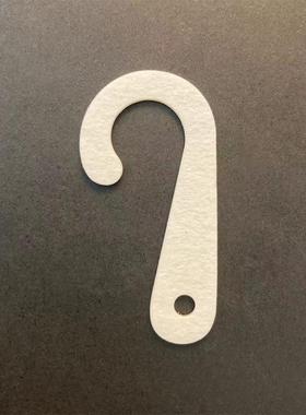 纸挂钩问号纸钩24303环板保加硬纤质C维纸纸质问号钩FS材问号纸挂