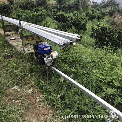 单轨运输车农用大棚果园农作物装载运货自走式小型山地轨道搬运车